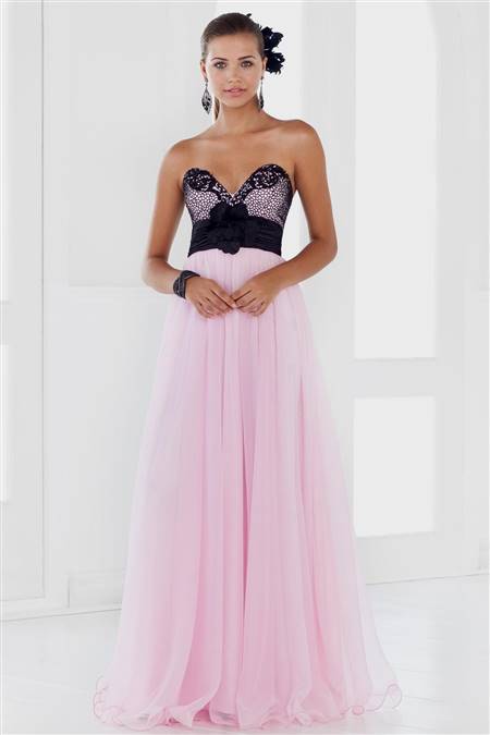 light pink and black dress