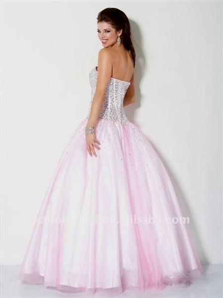 light pink ball gowns
