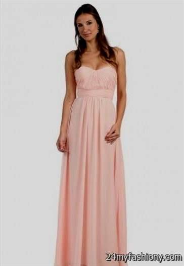 light pink bridesmaid dresses strapless