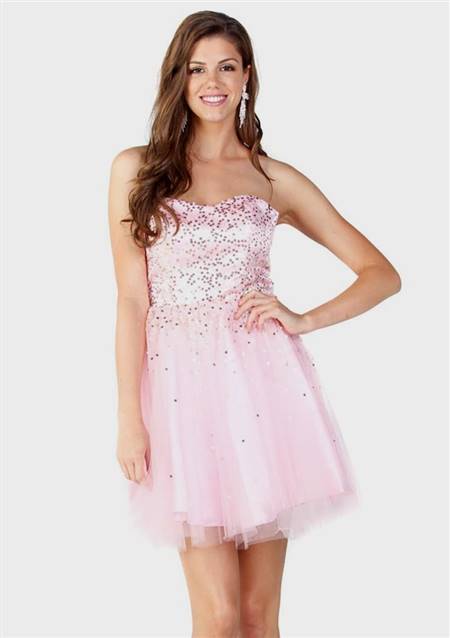 light pink homecoming dresses