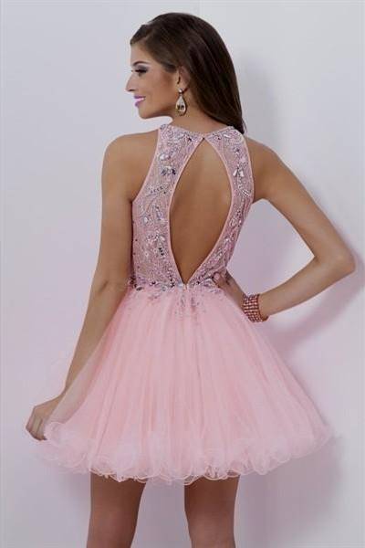 light pink homecoming dresses