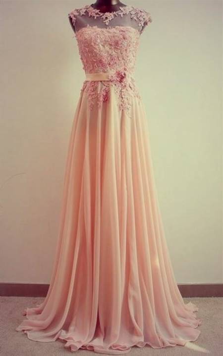 light pink prom dress