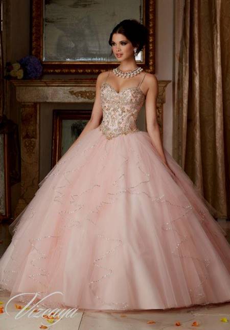 light pink quinceanera dresses
