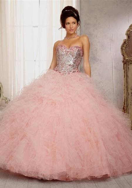 light pink quinceanera dresses