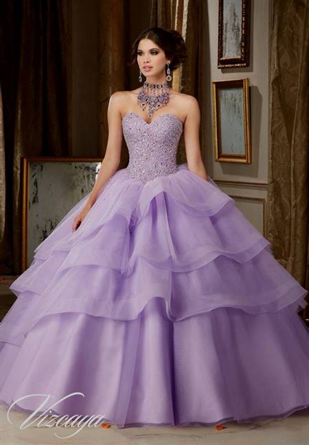 light purple ball gowns
