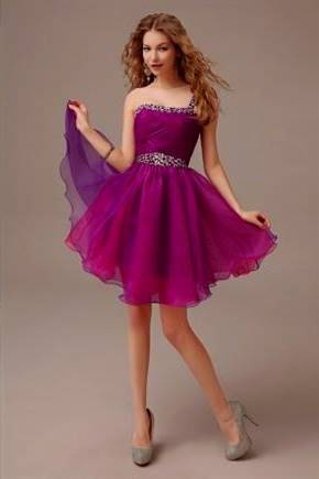 light purple cocktail dress with sleeves