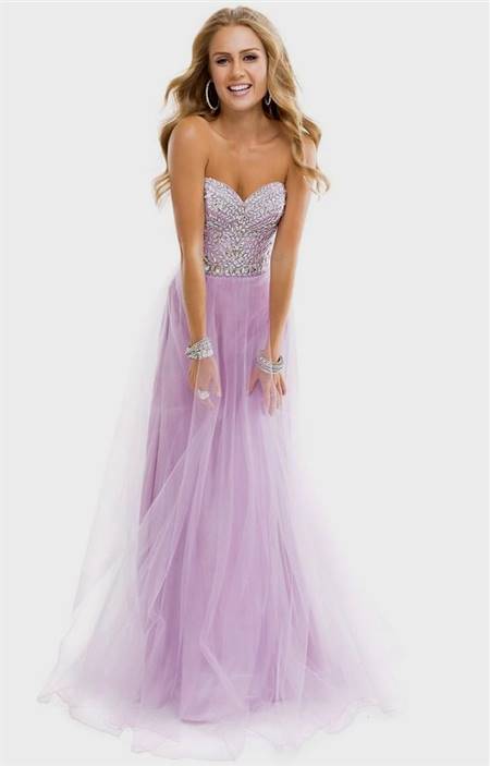 light purple gown with sleeves