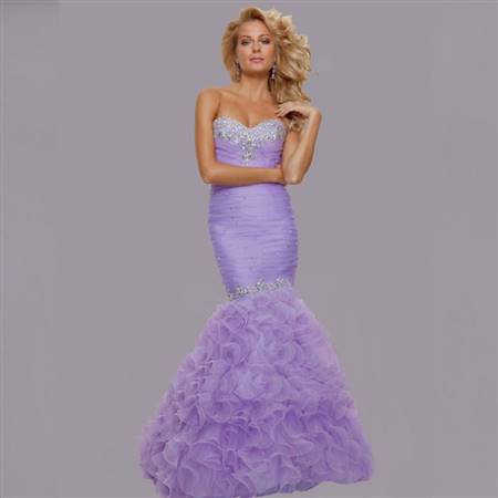 light purple mermaid prom dress