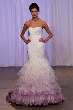 light purple mermaid wedding dresses