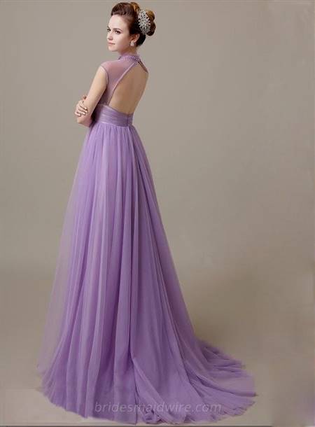 lilac chiffon bridesmaid dress