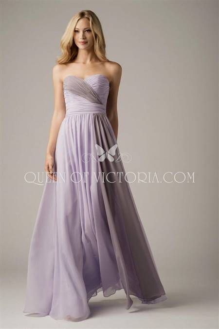 lilac chiffon bridesmaid dress