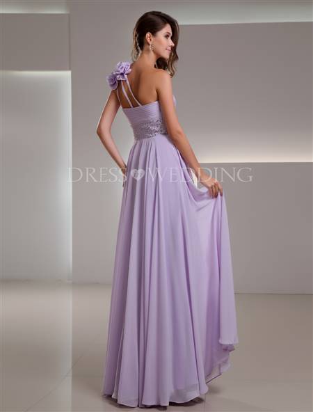 lilac chiffon prom dress