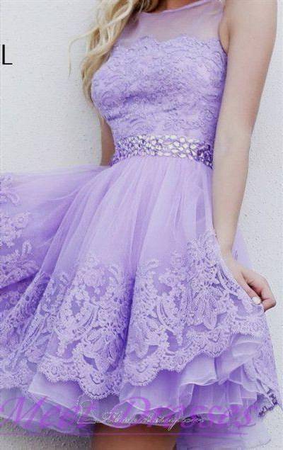 lilac lace dress