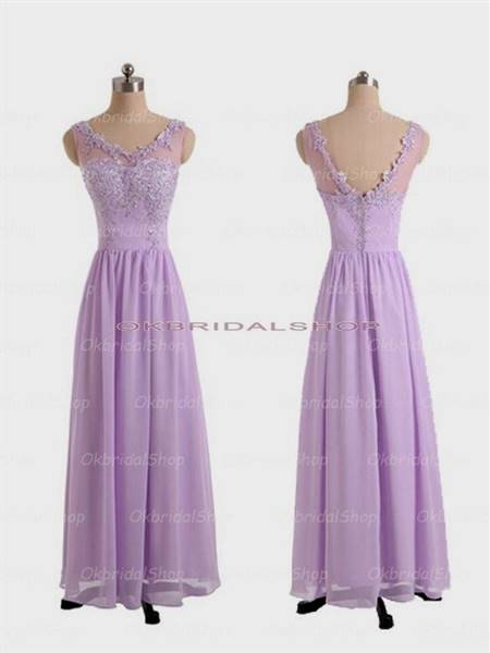 lilac lace prom dress