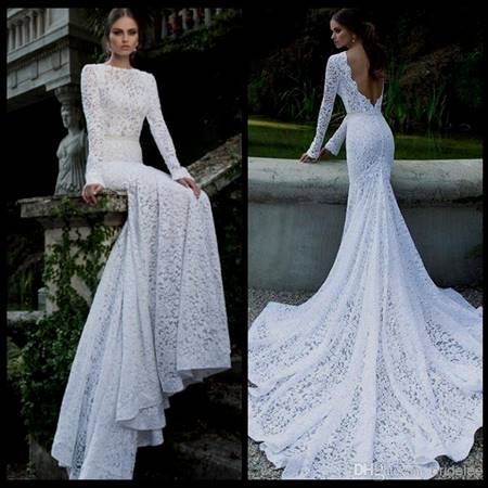 lilac lace wedding dress