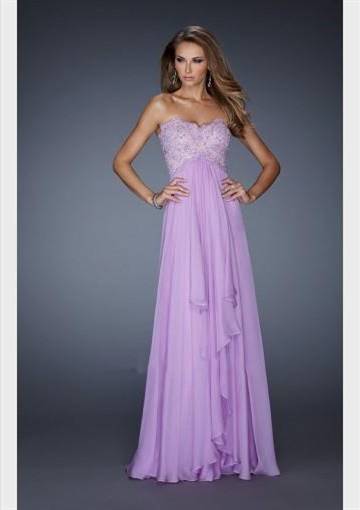 lilac prom dress