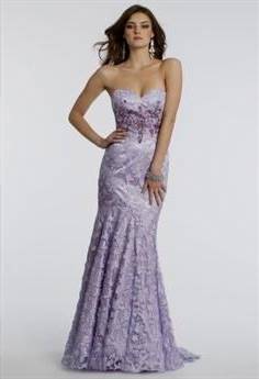 lilac prom dress lace