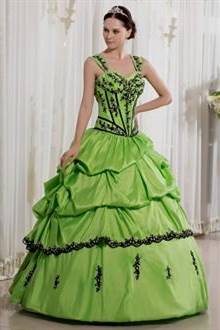 lime green ball gowns