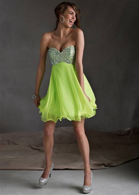 lime green cocktail dresses