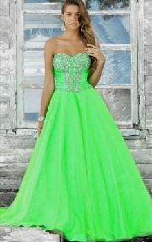lime green prom dresses