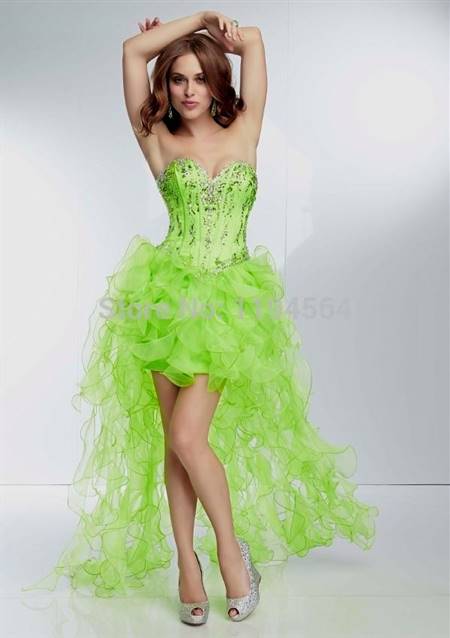 lime green prom dresses