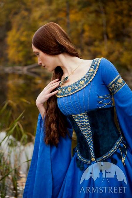 medieval gowns with corsets