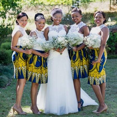 modern african print wedding dresses