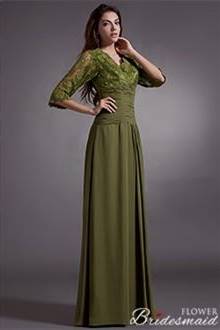 modest bridesmaid dresses green