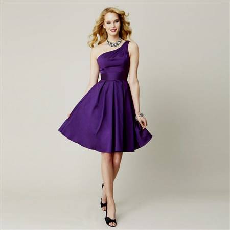 modest purple bridesmaid dress