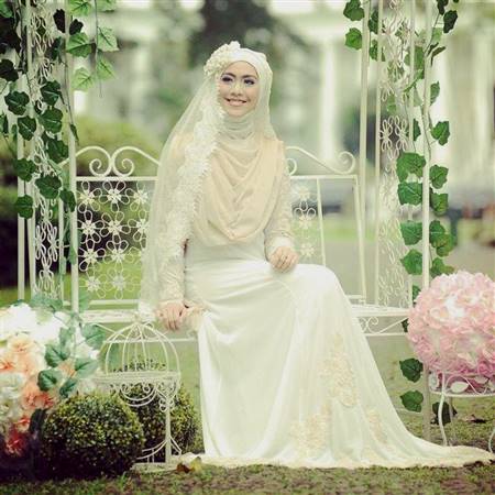 muslim wedding dress syar’i
