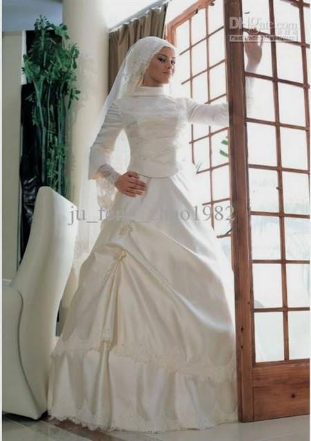 muslim wedding dresses with sleeves