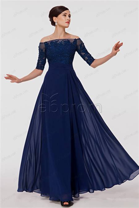 navy blue ball gowns