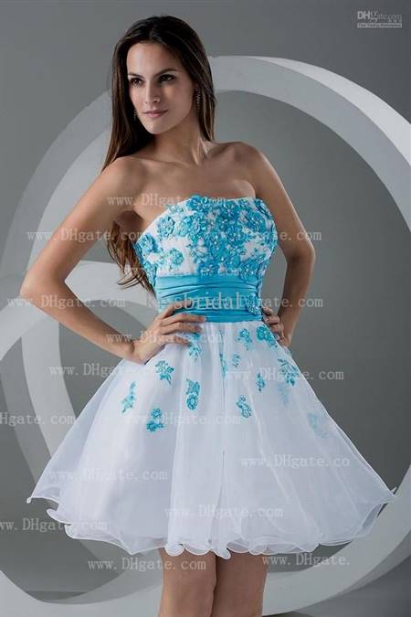 neon blue homecoming dresses
