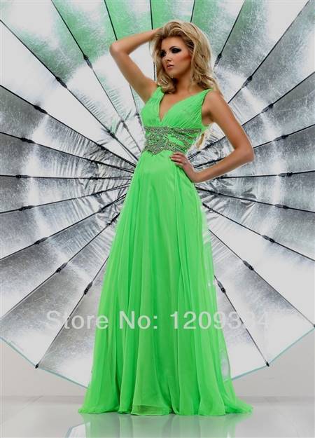 neon green homecoming dresses