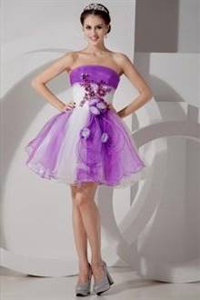 one shoulder purple party dresses