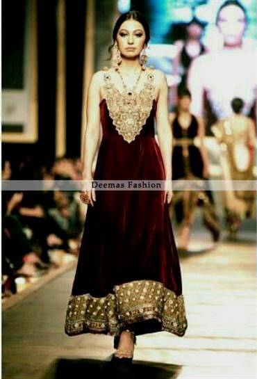 pakistani velvet fancy dresses