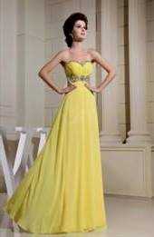 pale yellow chiffon bridesmaid dresses