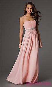 peach pink prom dress