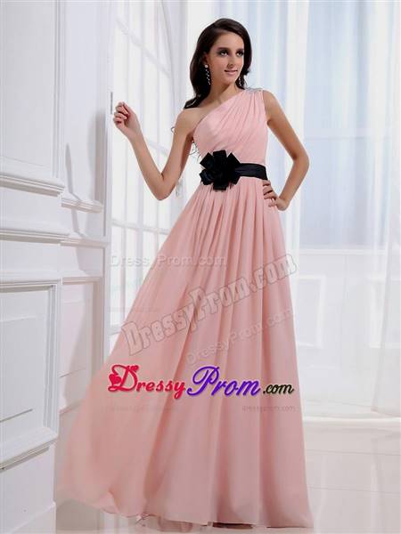 pink and black gowns for debut