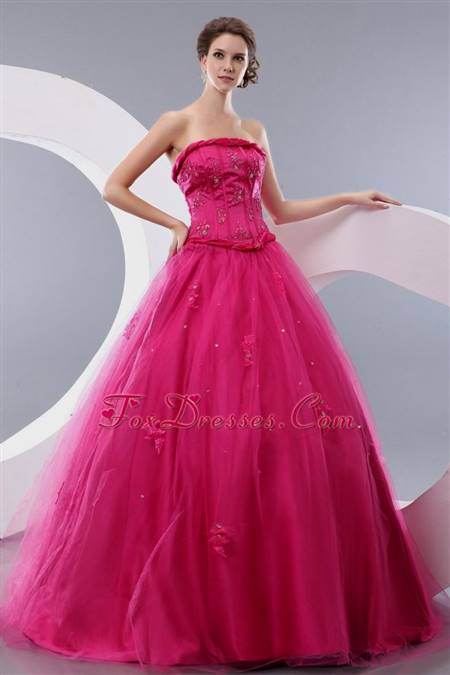 pink and black gowns for prom