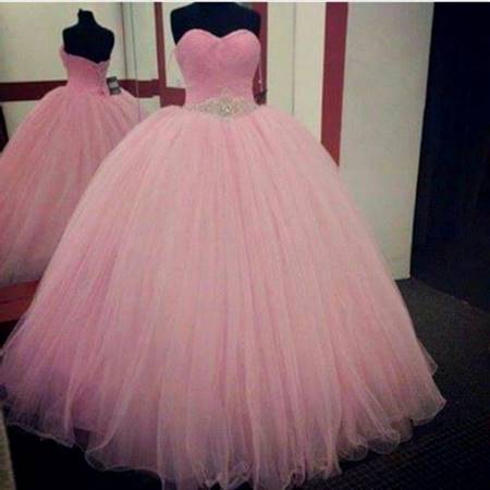 pink ball gowns for teenagers