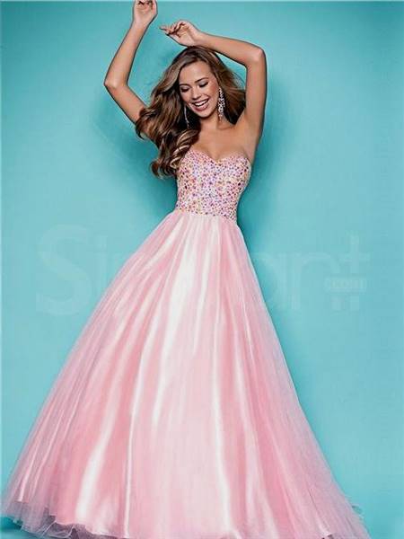 pink ball gowns prom