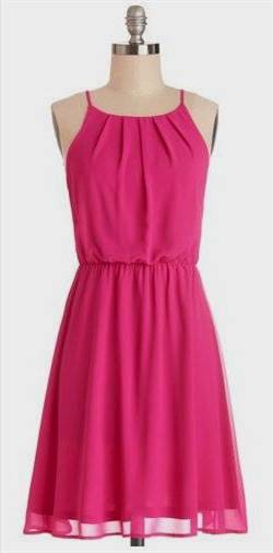 pink casual dresses