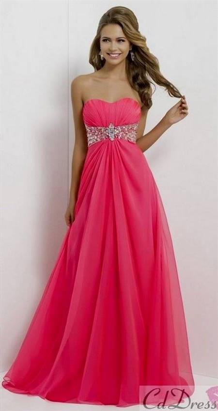 pink gowns for prom