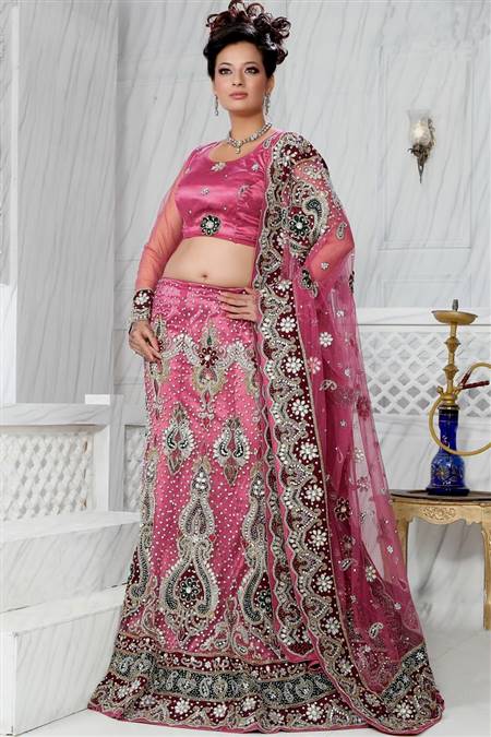 pink indian bridal dresses