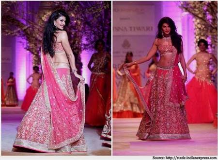 pink indian bridal dresses