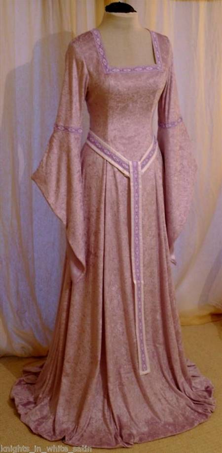pink medieval dresses
