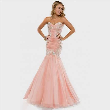 pink mermaid prom dresses