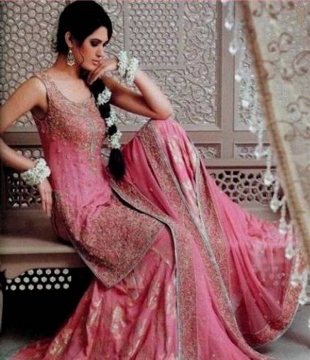 pink pakistani bridal dresses