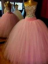 pink princess ball gowns